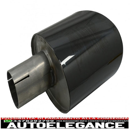 COPPIA Terminali di scarico adatti per audi look rs nero
