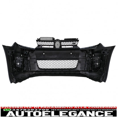 front bumper with led headlights drl cornering light sliding chrome suitable for vw golf vi 6 (2008-2013) gti u design 