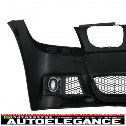 front bumper suitable for bmw 3 series e90 sedan e91 touring lci (2008-2011) m-technik design 