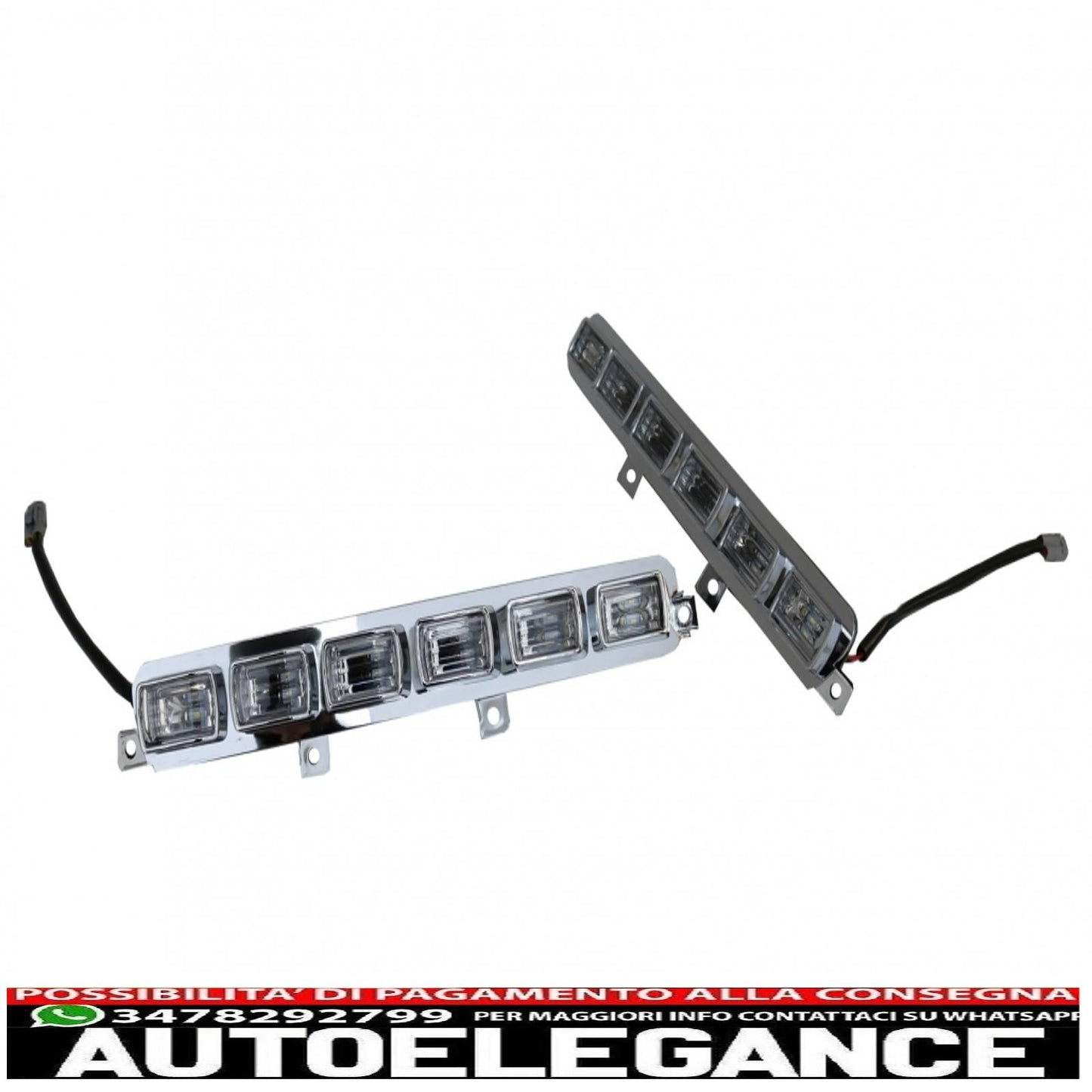 led drl for front bumper spoiler extension suitable for mercedes g class w463 (1989-2017)
