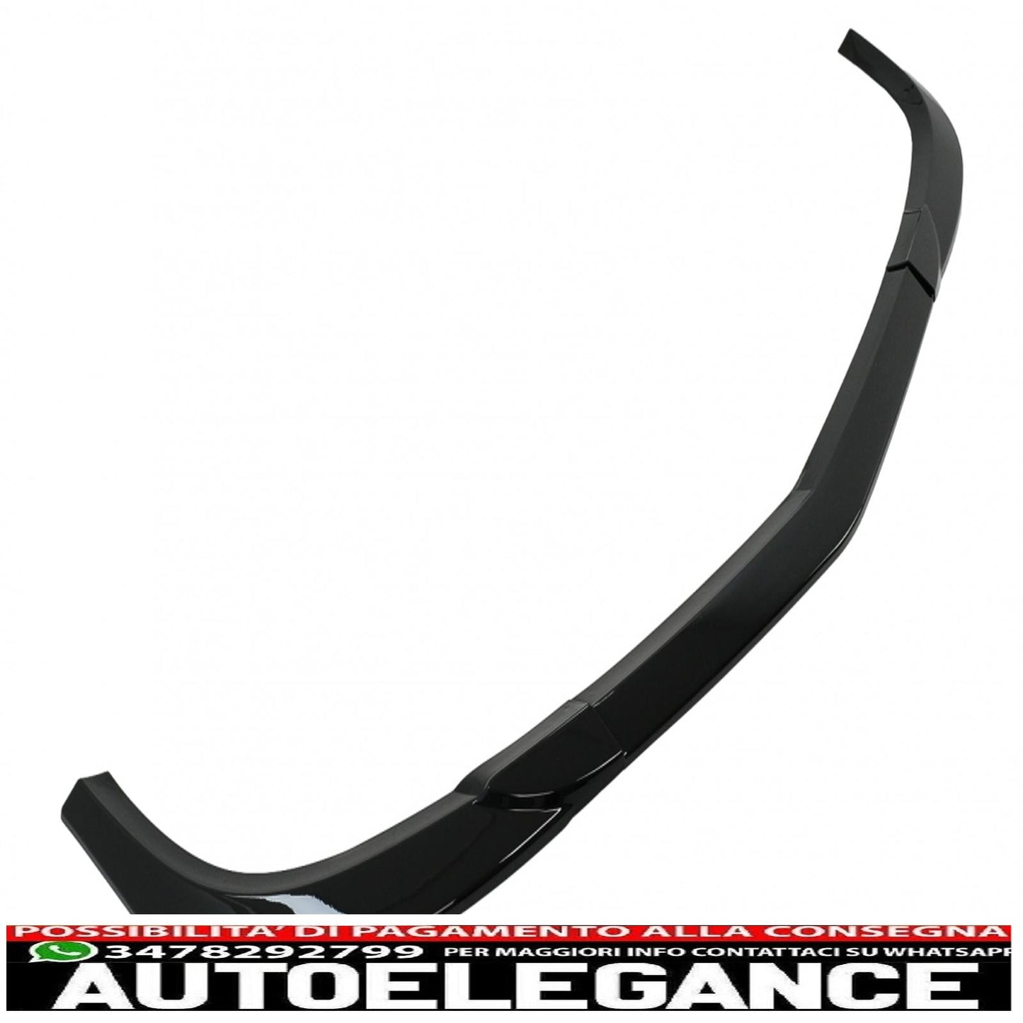 Front bumper lip suitable for mercedes c class w204 s204 c204 sport line facelift (2011-2015) piano black 
