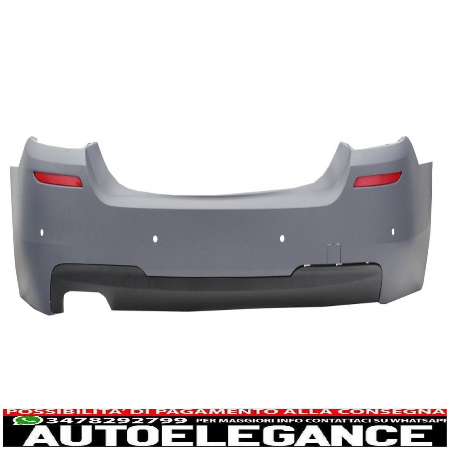 paraurti anteriore senza fendinebbia con paraurti posteriore adatto per bmw serie 5 f10 (2011-2014) design m-technik