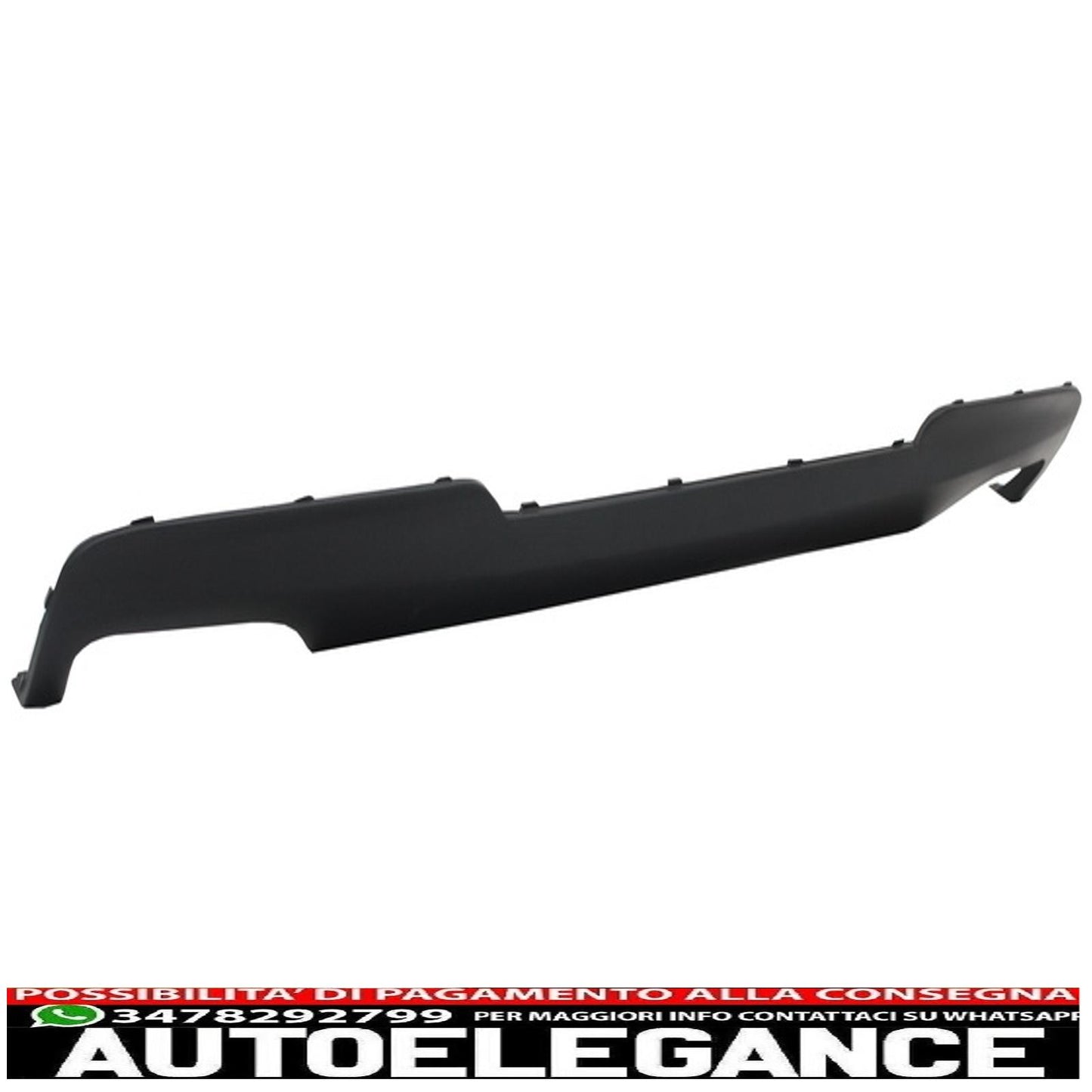 diffusore d'aria a doppia uscita adatto per bmw f10 f11 (2011-2017) con terminali di scarico neri design m-tech 550i sport