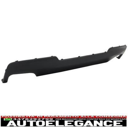 diffusore d'aria a doppia uscita adatto per bmw f10 f11 (2011-2017) con terminali di scarico neri design m-tech 550i sport