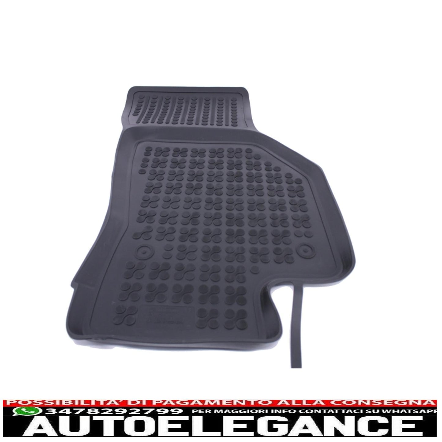 black rubber mat suitable for Seat leon iii 2013+, leon st 2014+
