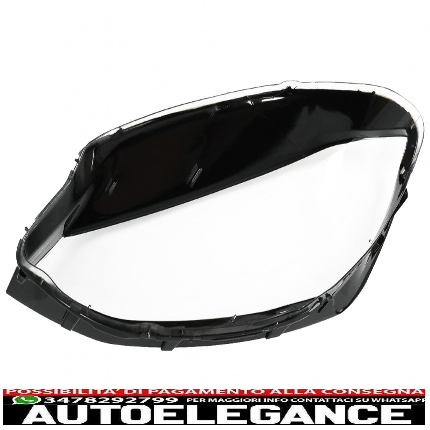 Occhiali per lenti fari adatti per vw golf 7 vii (2013-2017) trasparenti