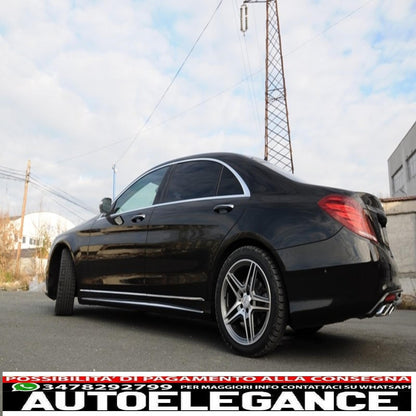 side skirts suitable for mercedes s class w222 long version (2013-2020) design s65 