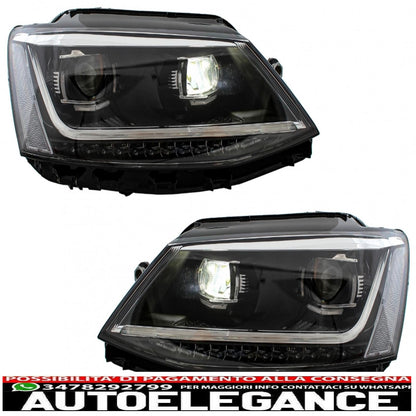 led drl headlights suitable for vw jetta mk6 vi (2011-2017) dynamic turn signals xenon matrix design 