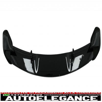 Trunk Lid Spoiler Fit For Mercedes A-Class W177 Hatchback Se (2018-up) A45 Design Piano Black