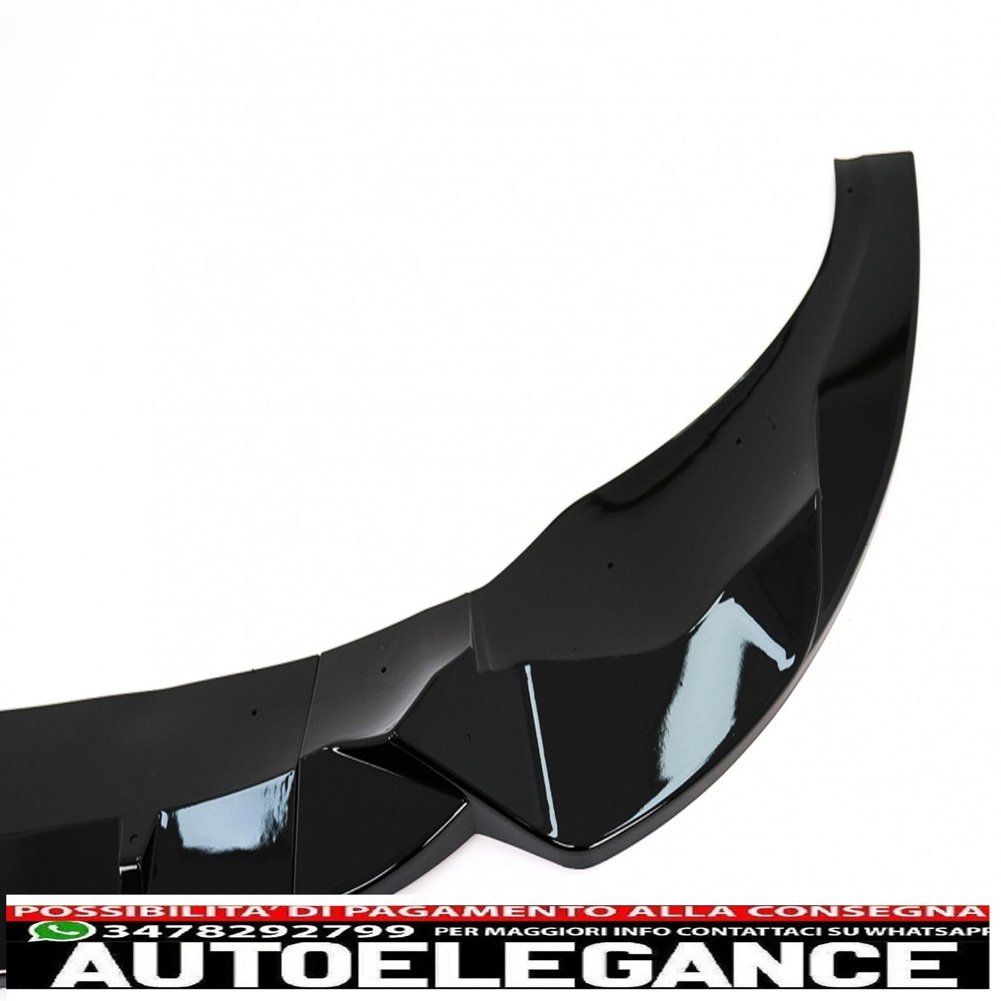 Front Bumper Spoiler Lip Fit For BMW X3 G01 X4 G02 (2018-2020) M Sport Piano Black 