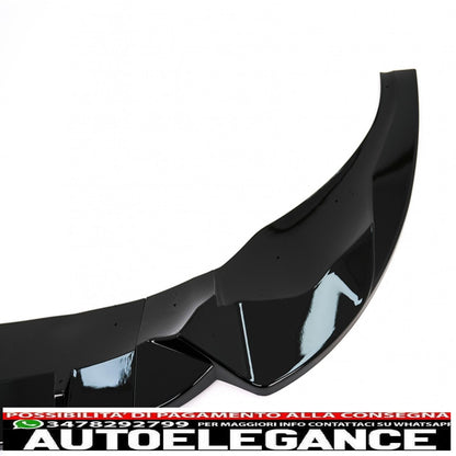 Front Bumper Spoiler Lip Fit For BMW X3 G01 X4 G02 (2018-2020) M Sport Piano Black 