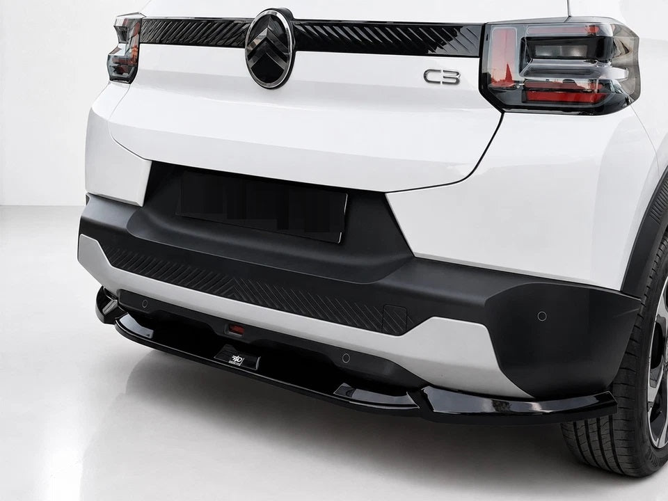 👉Splitter posteriore per Citroën C3 MK4 (2024-) ABS nero lucido👈
