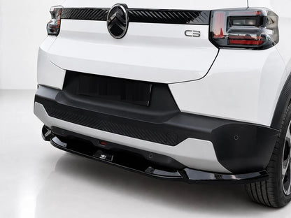 👉Splitter posteriore per Citroën C3 MK4 (2024-) ABS nero lucido👈