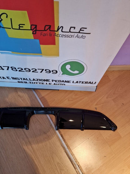 DIFFUSORE ADATTO PER SMART 451 2007-2014 LOOK NERO LUCIDO DESIGN SPORTIVO