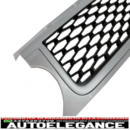 central grille and side air intakes group suitable for range rover sport facelift (2009-2013) l320 look autobiography silver edition