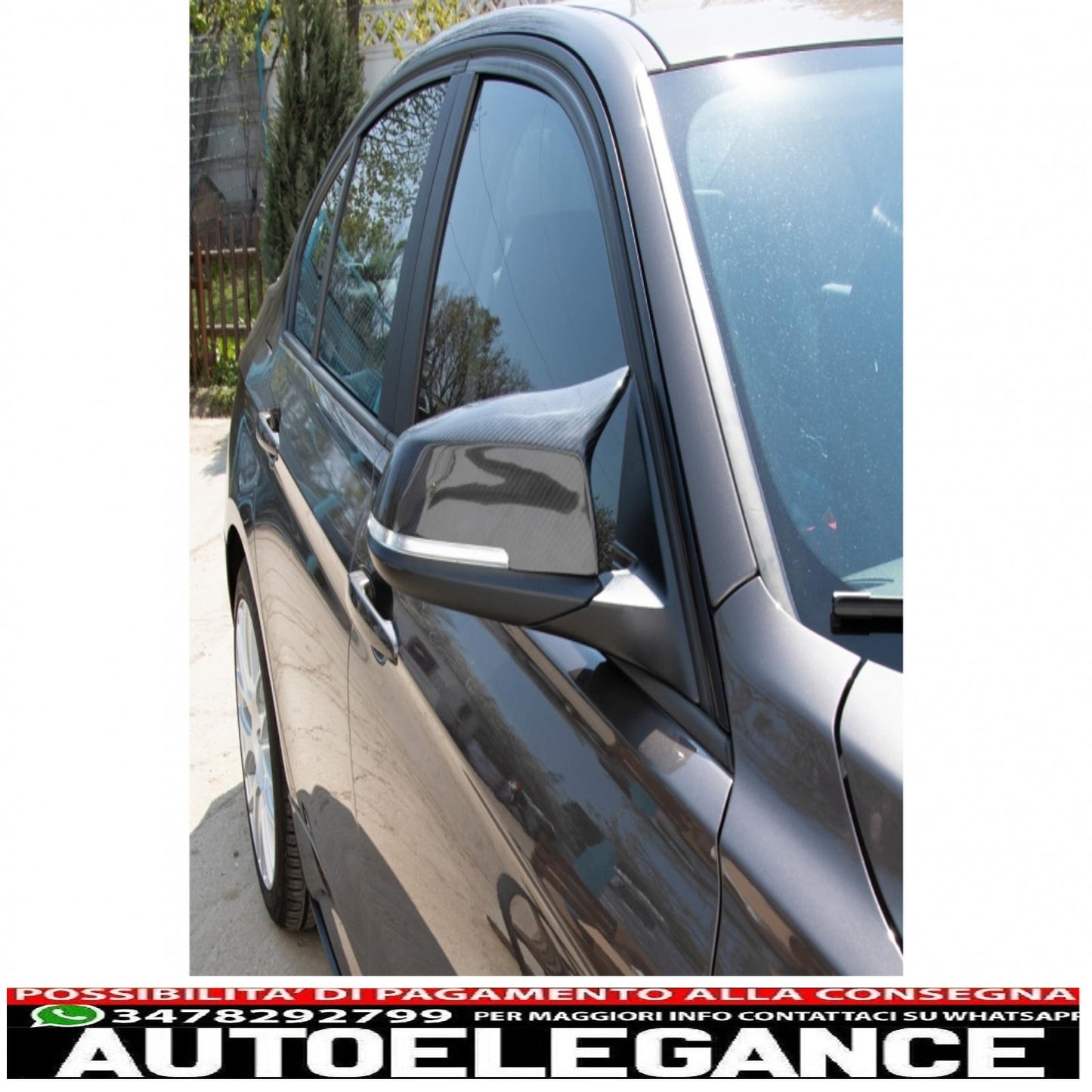 coperture specchietti adatte per bmw serie 1/2/3/4 in vera fibra di carbonio AUTOELEGANCERICAMBI