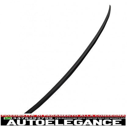 trunk spoiler suitable for audi a6 c7 4g 4 doors (2011-2018) piano black