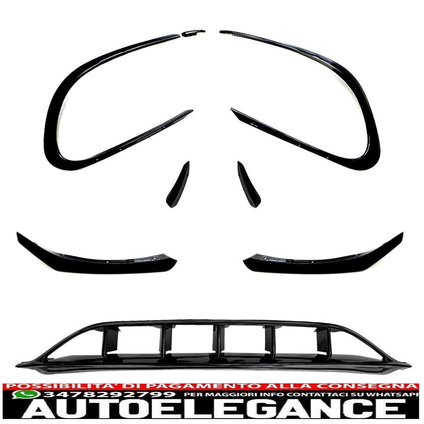 spoiler anteriore adatto per mercedes c117 classe cla lifting-mostra il titolo originaletesto originalefrontspoiler passt für mercedes c117 cla-klasse facelift