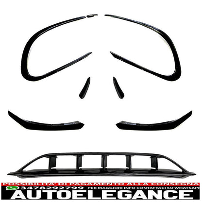 spoiler anteriore adatto per mercedes c117 classe cla lifting-mostra il titolo originaletesto originalefrontspoiler passt für mercedes c117 cla-klasse facelift