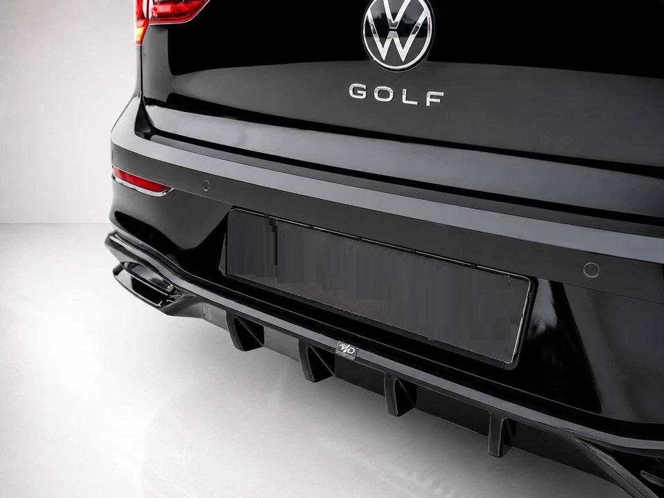 👉Diffusore posteriore per Volkswagen Golf MK8/MK8 Facelift in ABS nero lucido👈