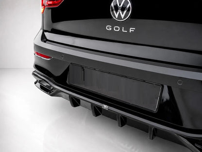 👉Diffusore posteriore per Volkswagen Golf MK8/MK8 Facelift in ABS nero lucido👈