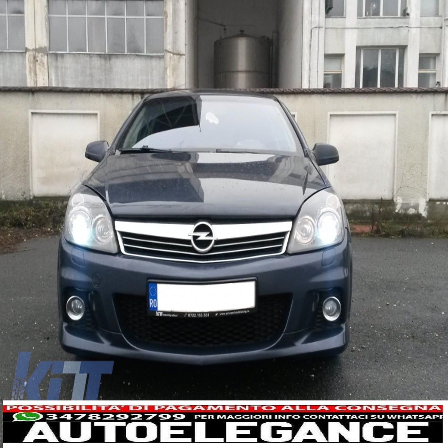 Paraurti anteriore adatto per opel astra h (2004-2009) design opc