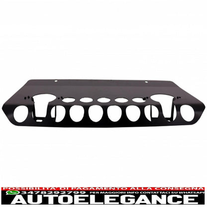 front bumper skid plate off-road package underride protection front bumper spoiler led drl extension suitable for mercedes g-class w463 (1989-2017) matt black design edition 