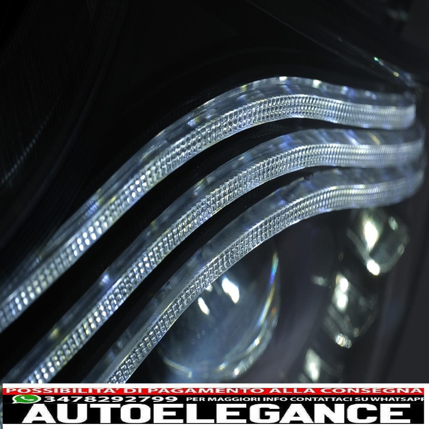 fari full led adatti per mercedes classe v w447 (2016-2020) neri