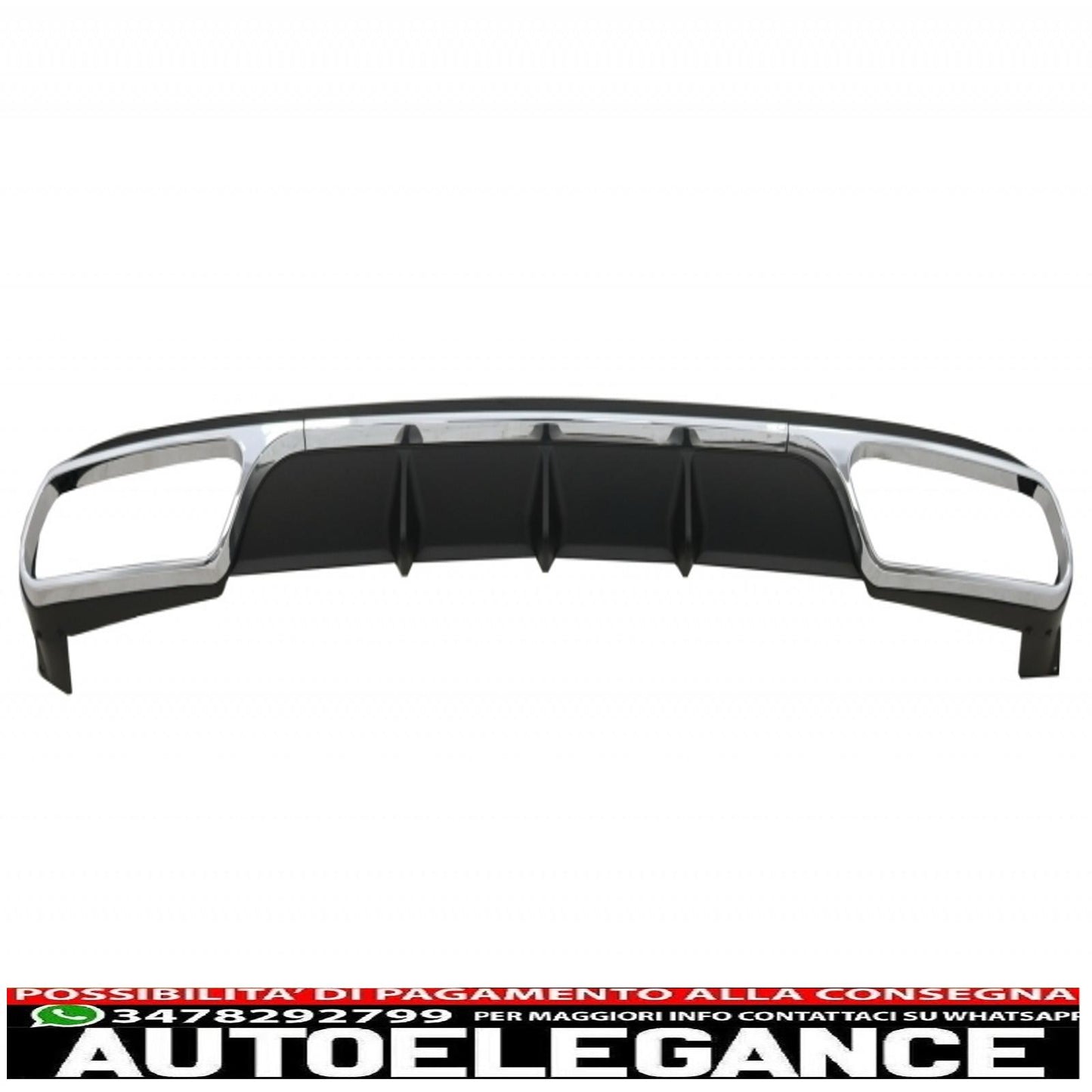 paraurti anteriore con diffusore posteriore e terminale di scarico nero adatto per mercedes classe e w212 facelift (2013-2016) solo design e65 paraurti standard