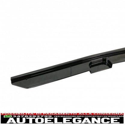 Side Skirts Lip Extensions Additional Fits For BMW 2 Series F22 F23 Coupe Convertible (2014 Onwards) M-Performance Look Piano Black