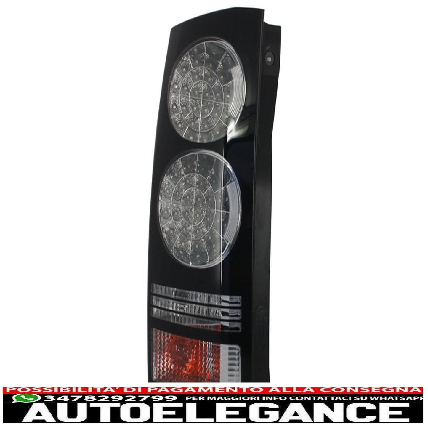 LED rear lights suitable for Land Rover Discovery III 3 and IV 4 (2004-2016) black conversion to restyling look