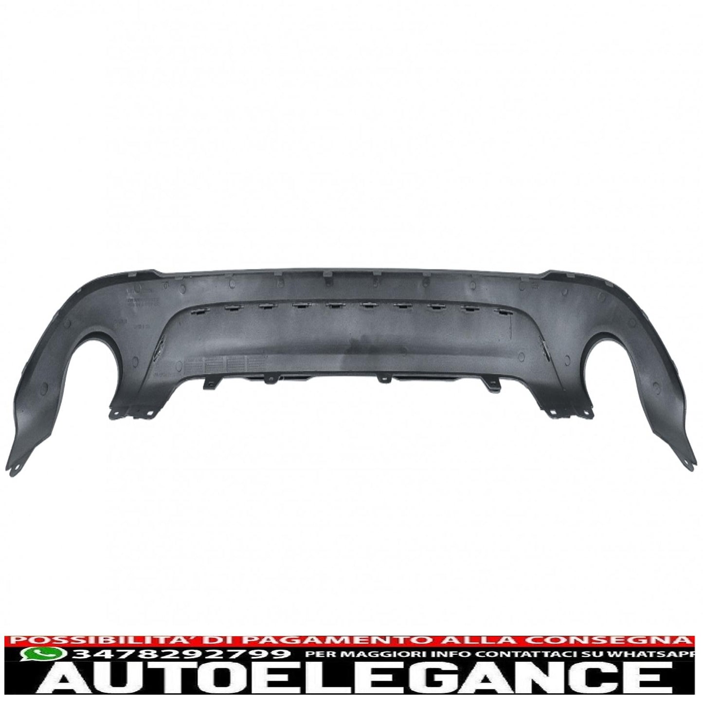diffusore posteriore con terminali di scarico adatti per bmw x1 suv f48 (06.2015-up) m design sportivo