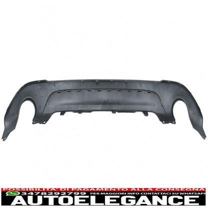 diffusore posteriore con terminali di scarico adatti per bmw x1 suv f48 (06.2015-up) m design sportivo