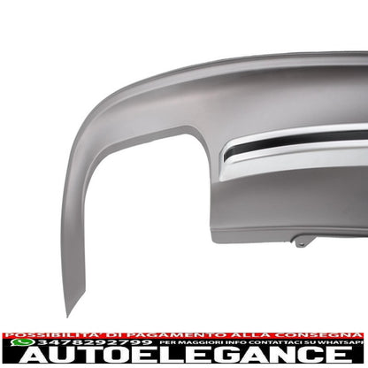 Diffusore mantovana paraurti posteriore adatto per audi a5 8t 4 porte (2012-2015) restyling con terminali di scarico terminali di scarico design s5