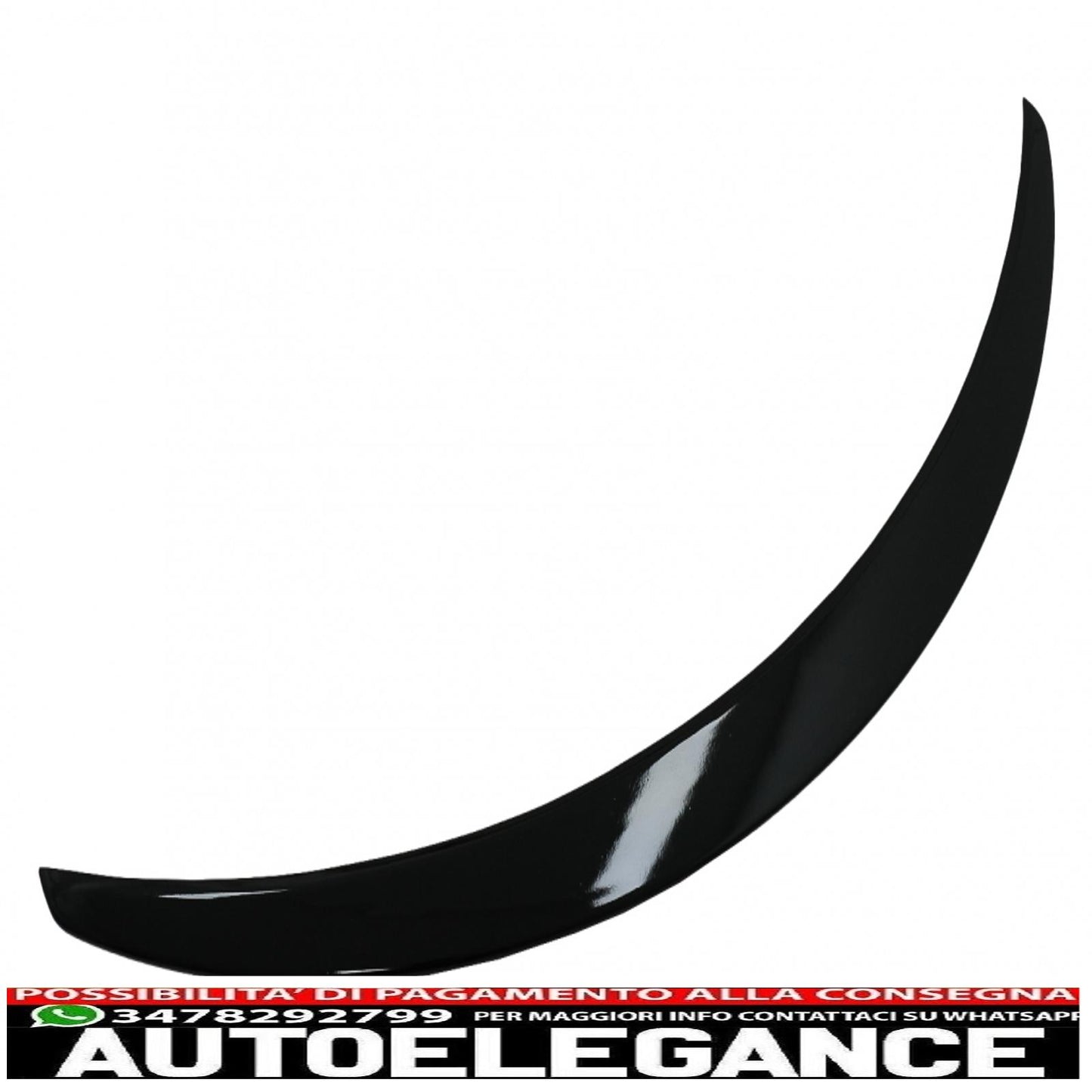 Trunk Spoiler Suitable for Mercedes C-Class Coupe C205 (2014-2019) Piano Black 