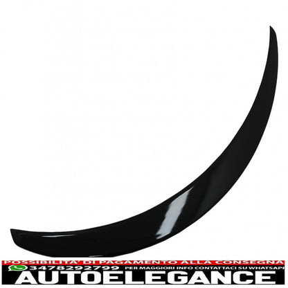 Trunk Spoiler Suitable for Mercedes C-Class Coupe C205 (2014-2019) Piano Black 