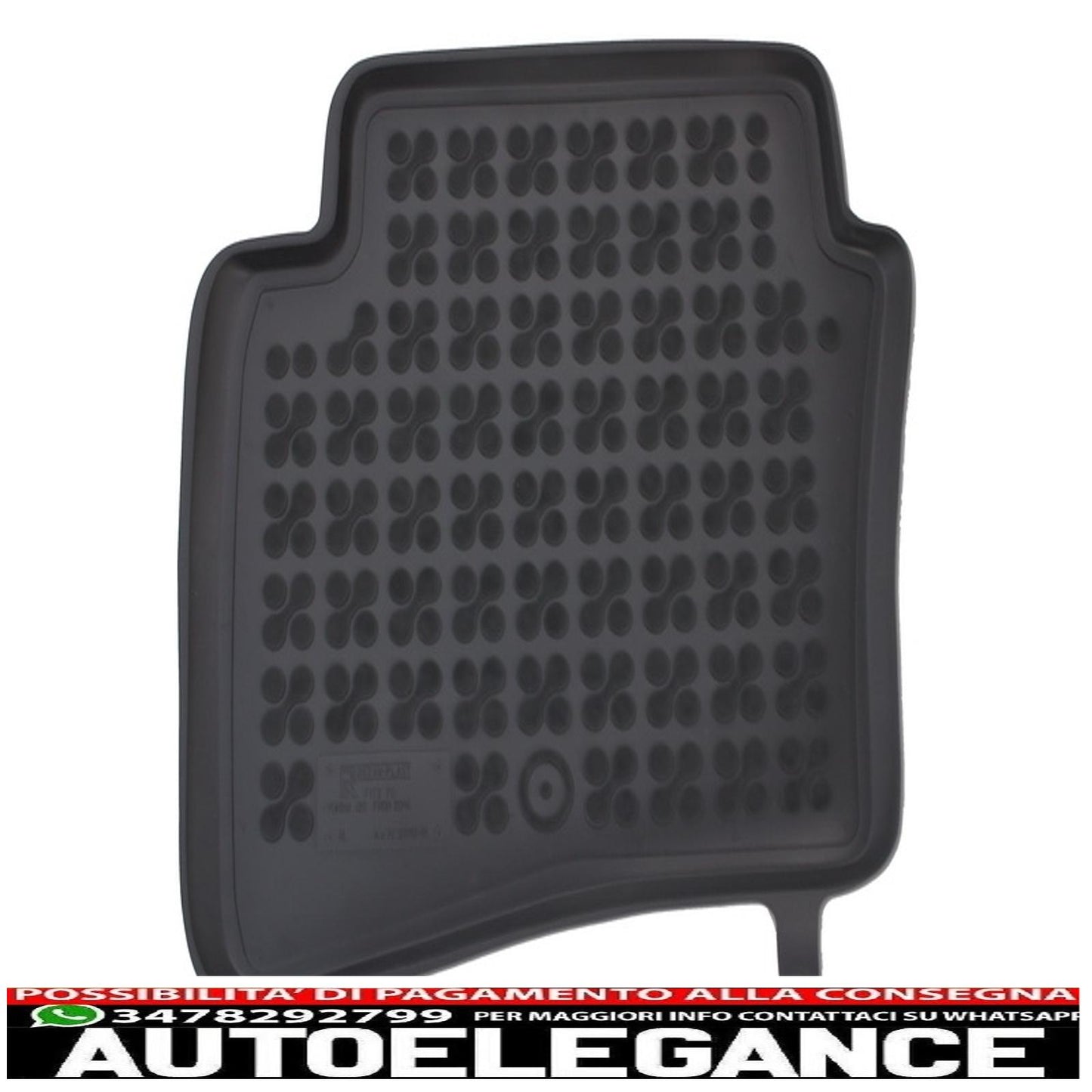 Black rubber mat suitable for Hyundai i20 GB 2014+