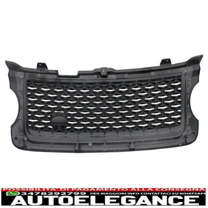 griglia centrale con prese d'aria laterali adatta per land rover vogue iii l322 (2010-2012) all black autobiography supercharged edition