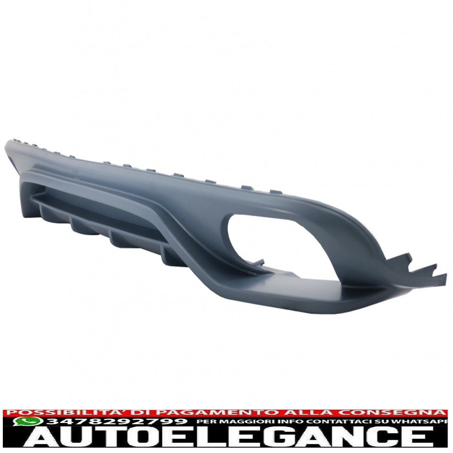 Diffusore mantovana paraurti posteriore adatto per audi a4 b8 berlina pre restyling (2007-2012) ab-design