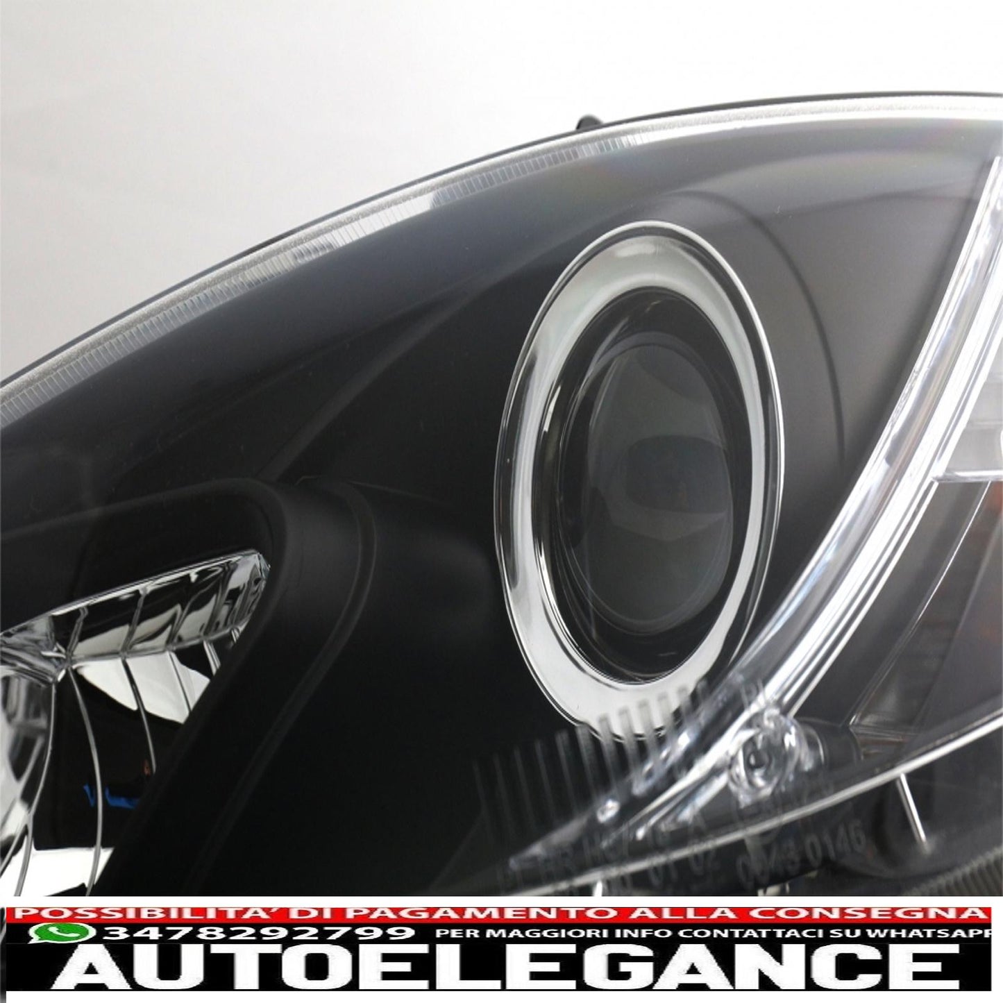 led drl headlights suitable for Seat leon altea toledo (06.2005-2009) black