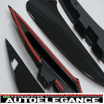 Alette paraurti posteriori flics alette laterali adatte per mercedes cla shooting Brake x118 cla coupe c118 (2019-up) pianoforte nero cla 45s design AUTOELEGANCERICAMBI