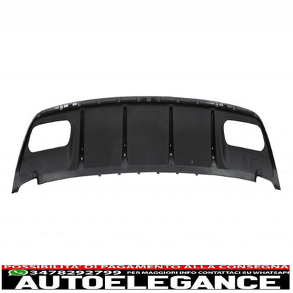 diffusore posteriore con terminali di scarico neri e alette sdoppiate adatto per mercedes classe a w176 (2012-2018) a45 facelift design red edition