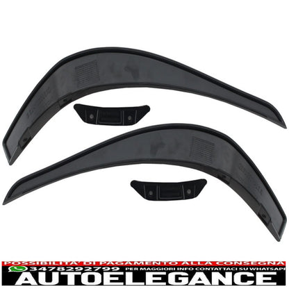 Front Bumper Splitter Fins Aero Fit For Mercedes Cla W117 C117 X117 (2013-2016) Cla45 Design