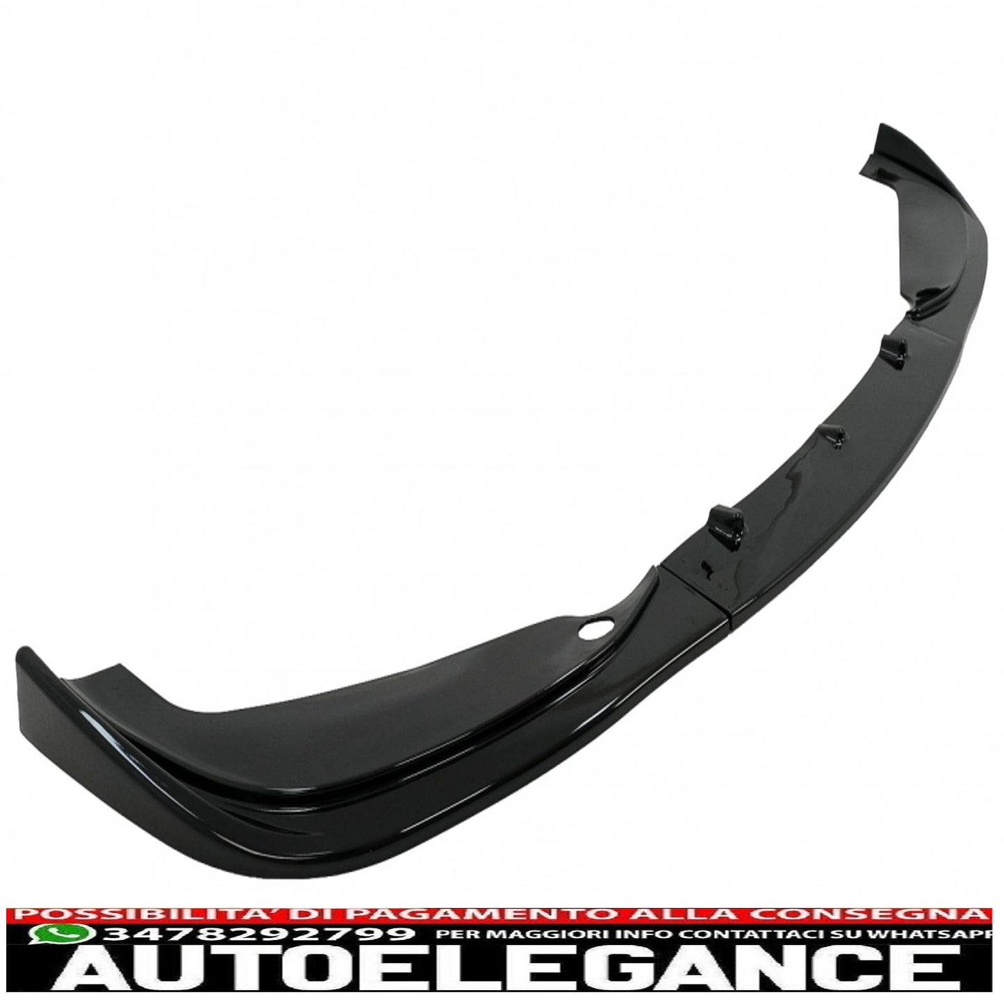 Front bumper additional spoiler suitable for BMW 3 series e46 m3 sedan touring (1998-2004) piano black