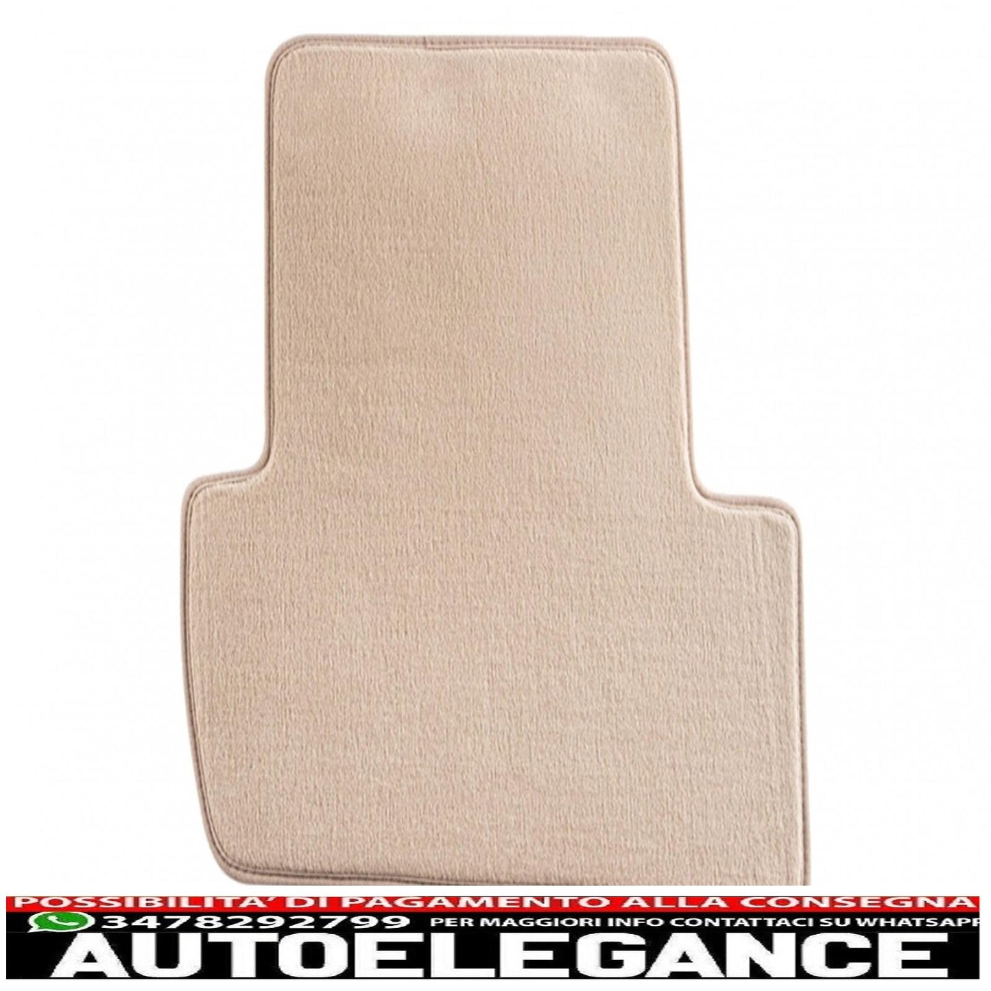 Beige floor mat suitable for mercedes c-class (w204) 03/2007-02/2014, t-modell (s204) 11/2007-08/2014