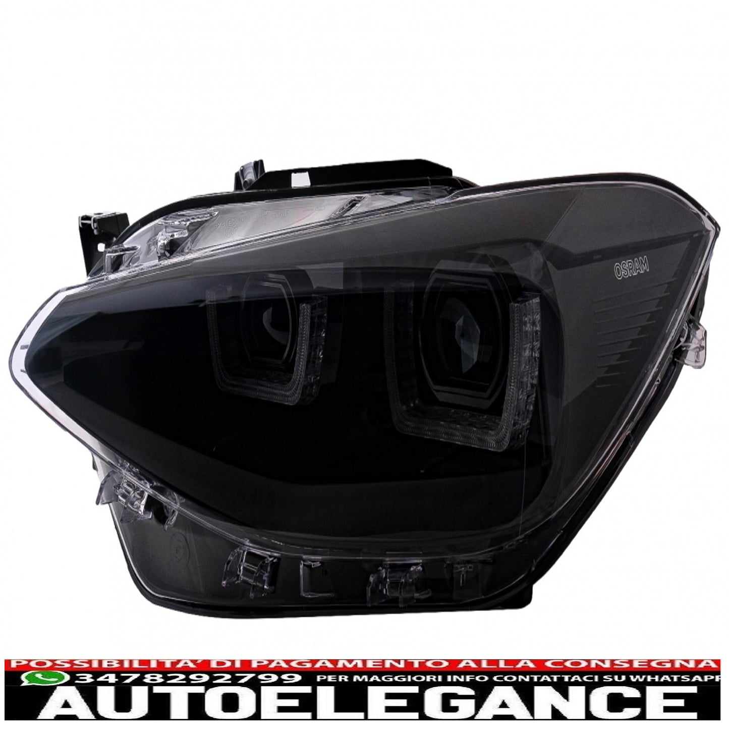 osram ledriving full led headlights suitable for bmw serie 1 f20 f21 (06.2011-03.2015) black 