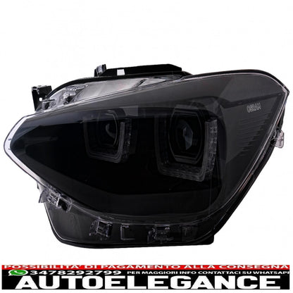 osram ledriving full led headlights suitable for bmw serie 1 f20 f21 (06.2011-03.2015) black 