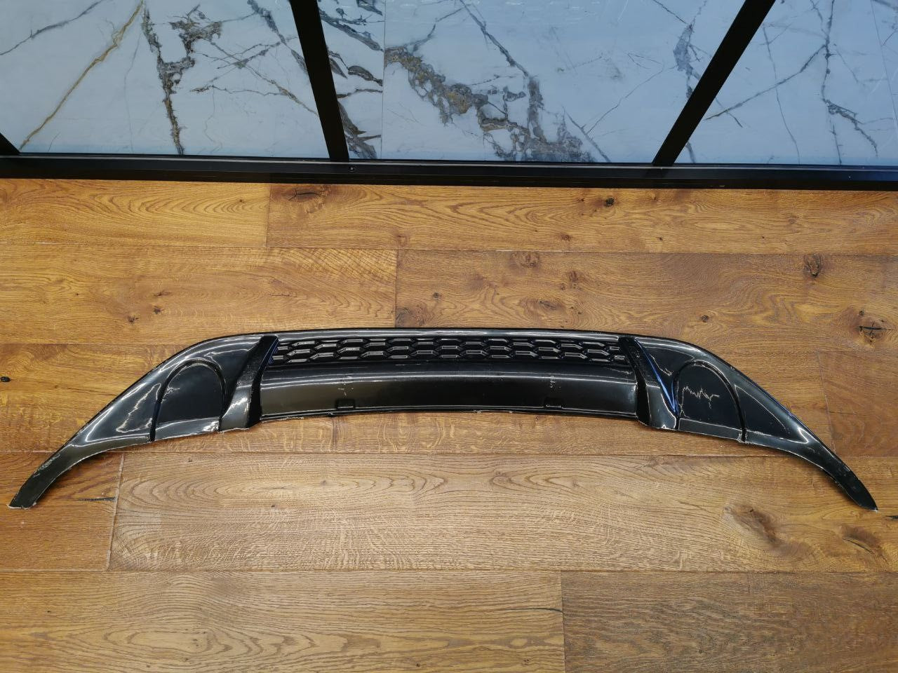 DIFFUSORE ADATTO PER VW GOLF 7 2012-2017 LOOK GTI 1+1 DESIGN NERO LUCIDO