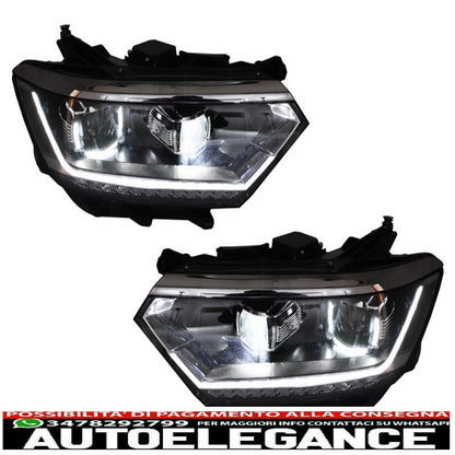 full led headlights with led rear lights suitable for vw passat b8 3g (2014-2019) matrix r line with sequential dynamic cornering lights
