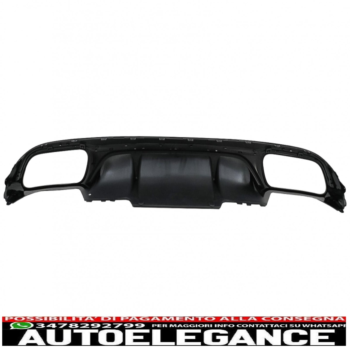 diffusore del paraurti posteriore con terminali di scarico neri adatti per mercedes classe e w213 s213 standard (2016-2020) design e63